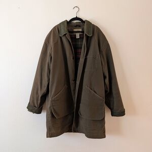 Men's Brown & Green Field Jacket - Large (Tall)